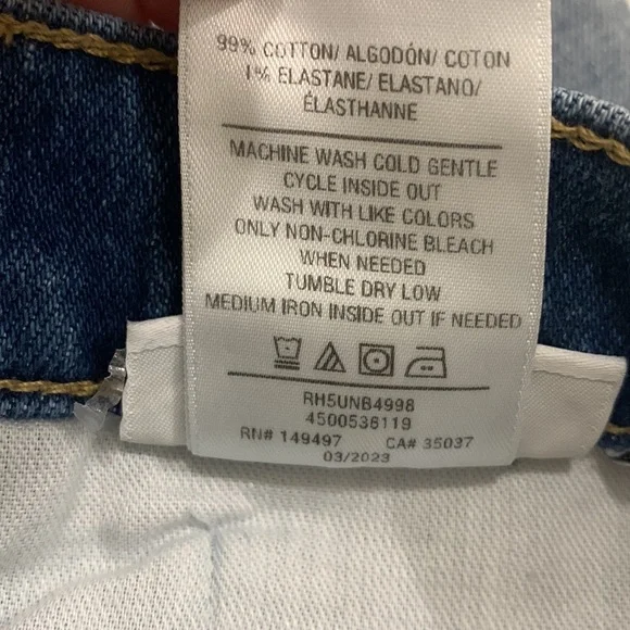 🛑SOLD🛑 NWT JOE’S Alex Denim Cut Off Shorts Blue Size 25 - Picture 9 of 14